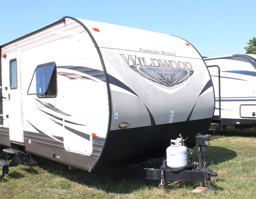 Forest River Wildwood travel trailer for sale at Glenpool Camper Sales & Storage