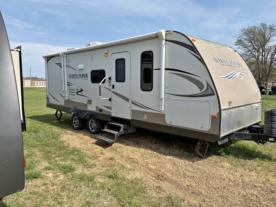 affordable Used 2012 Jayco White Hawk 26 DSRB main photo at Glenpool Camper Sales Oklahoma dealersh
